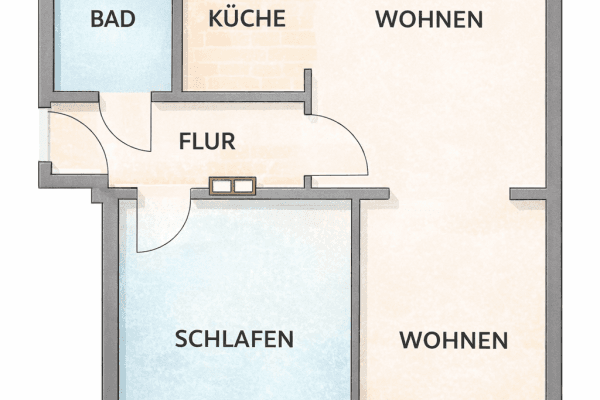 Pronájem bytu 2+kk 52 m², Melle, Dolní Sasko Pronájem bytu 2+kk 52 m², Melle, Dolní Sasko