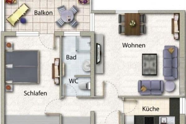 Prodej bytu 2+1 60 m², Luitpoldstraße 37, Neu-Ulm Prodej bytu 2+1 60 m², Luitpoldstraße 37, Neu-Ulm