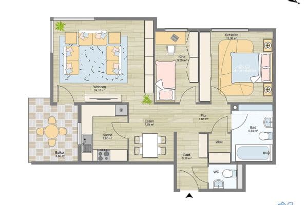 Prodej bytu 3+kk 88 m², Otto-Schmitt-Groß-Str. 4, Bad Dürkheim Prodej bytu 3+kk 88 m², Otto-Schmitt-Groß-Str. 4, Bad Dürkheim