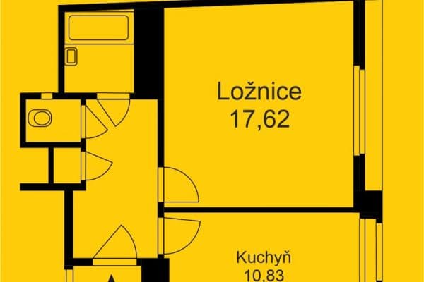Pronájem bytu 1+1 37 m², Uruguayská, Praha Pronájem bytu 1+1 37 m², Uruguayská, Praha