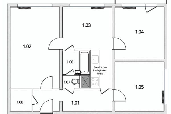 Pronájem bytu 4+kk 78 m², Počernická, Praha Pronájem bytu 4+kk 78 m², Počernická, Praha