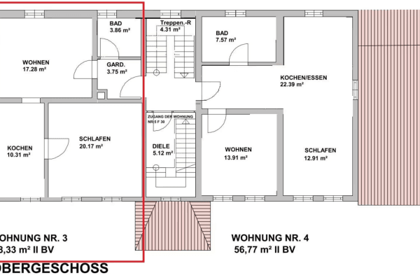 Pronájem bytu 2+1 59 m², Delligsen Pronájem bytu 2+1 59 m², Delligsen