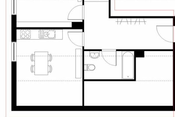 Pronájem bytu 1+kk 49 m², Sinntal-Sterbfritz Pronájem bytu 1+kk 49 m², Sinntal-Sterbfritz