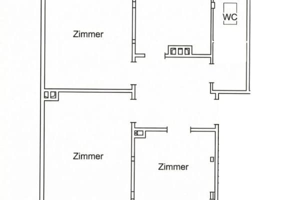 Pronájem bytu 3+1 56 m², Waßmannstraße 9, Hannover, Dolní Sasko Pronájem bytu 3+1 56 m², Waßmannstraße 9, Hannover, Dolní Sasko