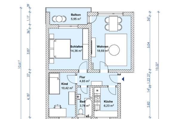 Pronájem bytu 3+kk 65 m², Coesfelder Str. 20, Dülmen, Severní Porýní-Vestfálsko Pronájem bytu 3+kk 65 m², Coesfelder Str. 20, Dülmen, Severní Porýní-Vestfálsko