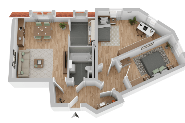 Pronájem bytu 3+1 68 m², Gambrinusstraße 16, Dresden, Sasko Pronájem bytu 3+1 68 m², Gambrinusstraße 16, Dresden, Sasko