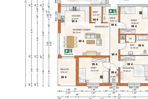 Pronájem bytu 4+1 118 m², Sulzbachstr. 50, Oberndorf am Neckar, Bádensko-Württembersko Pronájem bytu 4+1 118 m², Sulzbachstr. 50, Oberndorf am Neckar, Bádensko-Württembersko