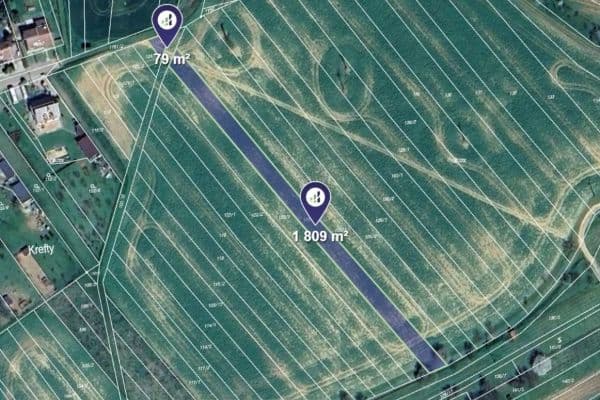 Prodej pozemku 1.888 m², Hýsly Prodej pozemku 1.888 m², Hýsly