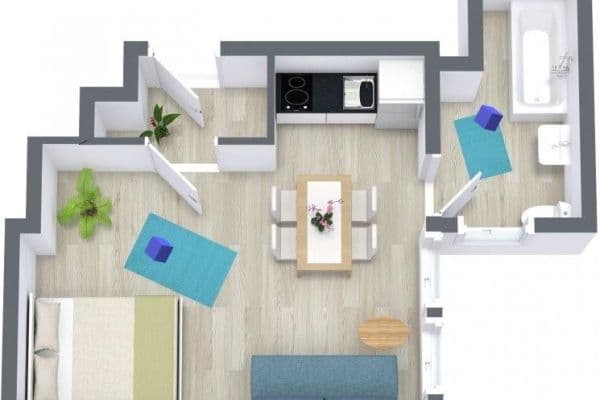 Pronájem bytu 2+1 30 m², Wormser Straße 24, Nackenheim Pronájem bytu 2+1 30 m², Wormser Straße 24, Nackenheim