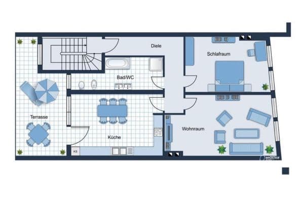 Pronájem bytu 3+1 70 m², Friedrichstraße 22, Bonn Pronájem bytu 3+1 70 m², Friedrichstraße 22, Bonn