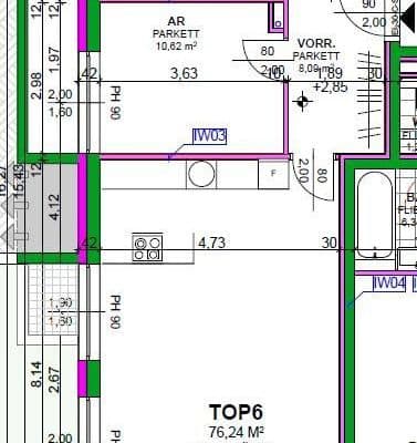 Pronájem bytu 3+1 77 m², Heiligenstädter Straße 395a, Wien, Wien Pronájem bytu 3+1 77 m², Heiligenstädter Straße 395a, Wien, Wien