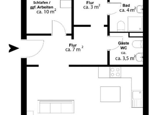 Pronájem bytu 3+1 77 m², Landahlweg 15, Hamburg, Hamburg Pronájem bytu 3+1 77 m², Landahlweg 15, Hamburg, Hamburg