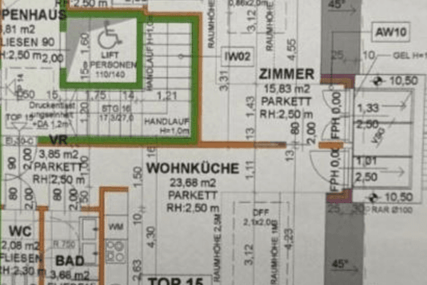 Pronájem bytu 2+1 52 m², Feldkellergasse 16, Wien, Wien Pronájem bytu 2+1 52 m², Feldkellergasse 16, Wien, Wien