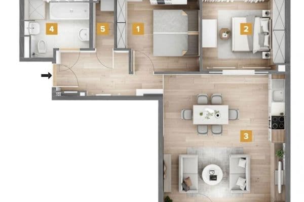 Prodej bytu 3+1 72 m², Hohenstaufenstraße 9, Berlin, Berlín Prodej bytu 3+1 72 m², Hohenstaufenstraße 9, Berlin, Berlín