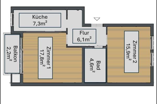 Pronájem bytu 16 m², Nürnberg, Bavorsko Pronájem bytu 16 m², Nürnberg, Bavorsko