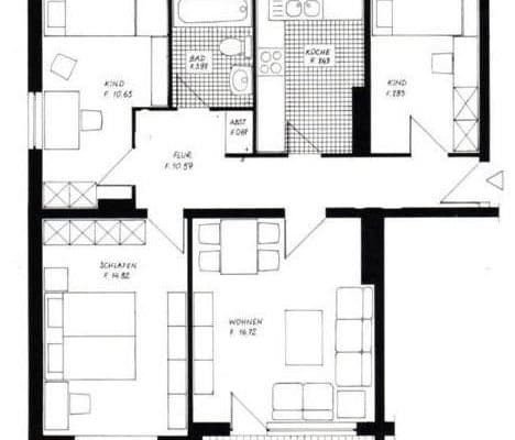 Pronájem bytu 4+1 76 m², Tilsitstraße 7, Lübeck Pronájem bytu 4+1 76 m², Tilsitstraße 7, Lübeck