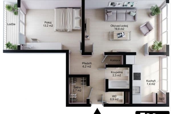 Pronájem bytu 2+1 60 m², Dělnická, Kolín, Středočeský kraj Pronájem bytu 2+1 60 m², Dělnická, Kolín, Středočeský kraj