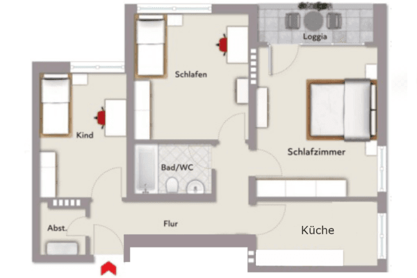 Pronájem bytu 3+kk 74 m², Horstmarerstraße 13, Dortmund, Severní Porýní-Vestfálsko Pronájem bytu 3+kk 74 m², Horstmarerstraße 13, Dortmund, Severní Porýní-Vestfálsko