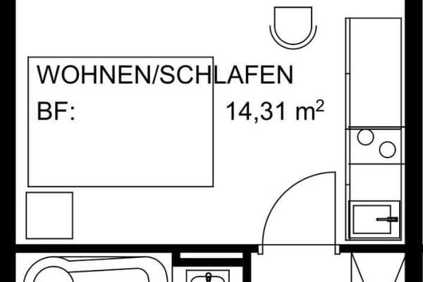 Pronájem bytu 1+1 22 m², Emil-Riedel-Straße 11, München, Bavorsko Pronájem bytu 1+1 22 m², Emil-Riedel-Straße 11, München, Bavorsko