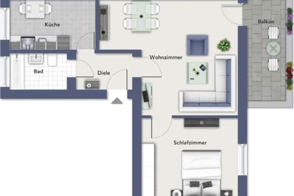 Pronájem bytu 2+1 57 m², Montanusstraße 60, Köln Pronájem bytu 2+1 57 m², Montanusstraße 60, Köln