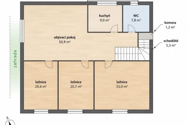 Pronájem bytu 4+1 150 m², Ohnivcova, Praha Pronájem bytu 4+1 150 m², Ohnivcova, Praha