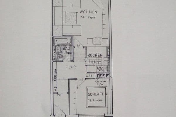 Pronájem bytu 2+1 60 m², Offenbach Pronájem bytu 2+1 60 m², Offenbach