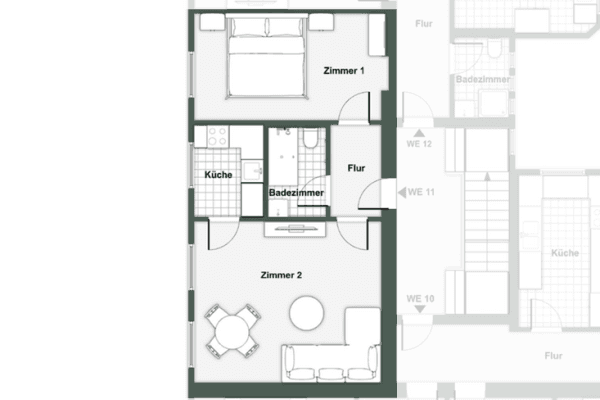 Pronájem bytu 2+1 47 m², Blumenwerder Straße 12, Eberswalde, Braniborsko Pronájem bytu 2+1 47 m², Blumenwerder Straße 12, Eberswalde, Braniborsko