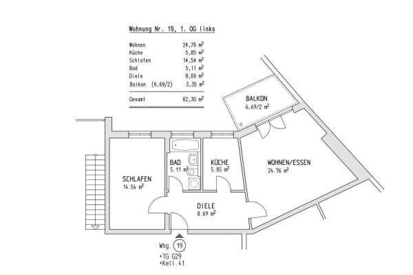 Pronájem bytu 2+1 63 m², Jakobsplatz 5, Augsburg, Bavorsko Pronájem bytu 2+1 63 m², Jakobsplatz 5, Augsburg, Bavorsko
