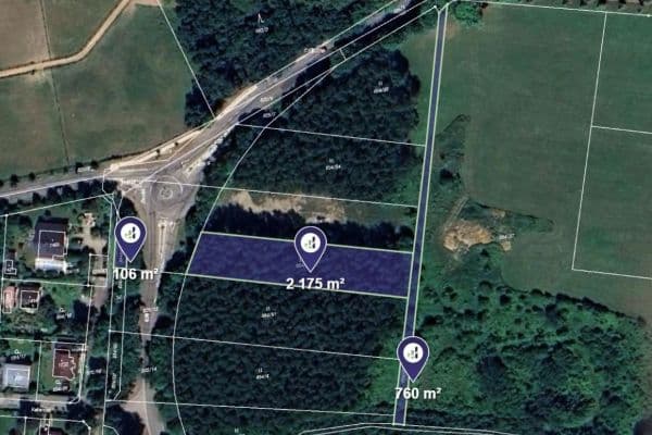 Prodej pozemku 2.365 m², Prodej pozemku 2.365 m²,