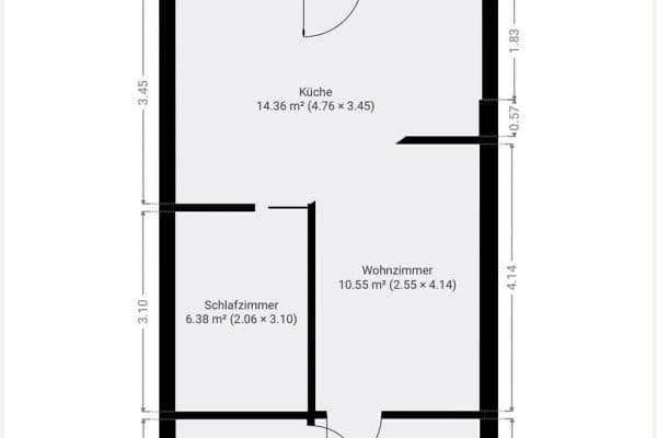 Prodej bytu 2+1 43 m², Coventrystraße 57, Frankfurt am Main Prodej bytu 2+1 43 m², Coventrystraße 57, Frankfurt am Main