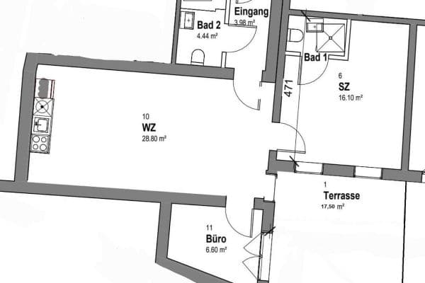 Pronájem bytu 3+1 71 m², Schmidtstraße 8, Rüdesheim am Rhein Pronájem bytu 3+1 71 m², Schmidtstraße 8, Rüdesheim am Rhein