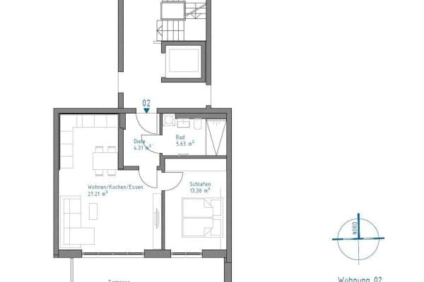 Pronájem bytu 2+1 61 m², Augsburg, Bavorsko Pronájem bytu 2+1 61 m², Augsburg, Bavorsko