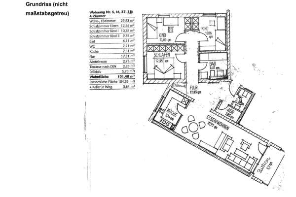 Prodej bytu 4+1 102 m², Ziegelwiesstraße, Kempten Prodej bytu 4+1 102 m², Ziegelwiesstraße, Kempten