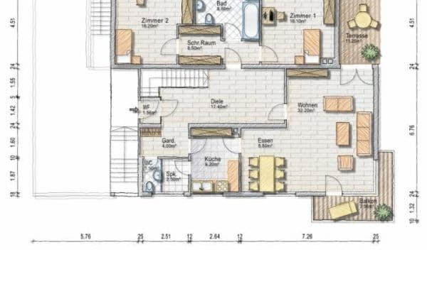 Pronájem bytu 3+1 130 m², Kelkheim Pronájem bytu 3+1 130 m², Kelkheim