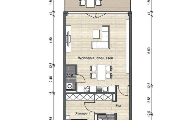 Pronájem bytu 2+1 73 m², Flakenstr. 24, Erkner Pronájem bytu 2+1 73 m², Flakenstr. 24, Erkner