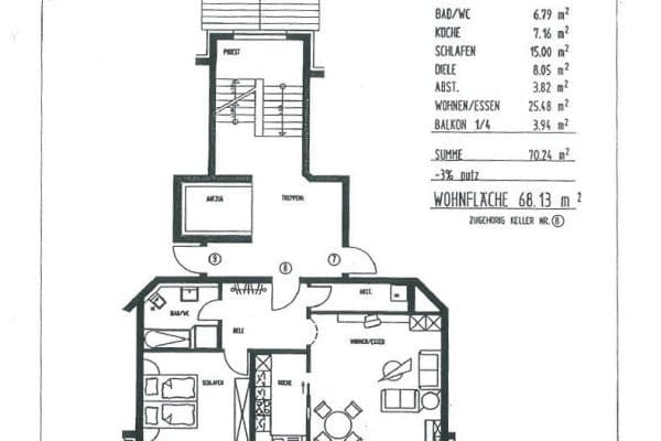 Pronájem bytu 2+1 68 m², Pommernstr. 19, Waldshut-Tiengen, Bádensko-Württembersko Pronájem bytu 2+1 68 m², Pommernstr. 19, Waldshut-Tiengen, Bádensko-Württembersko
