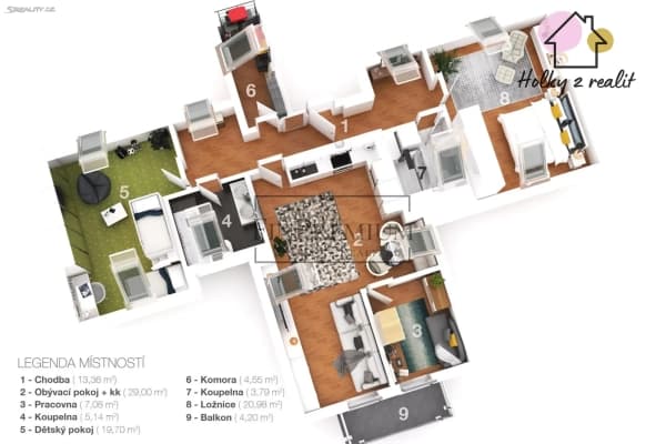 Prodej bytu 4+kk 108 m², Lomená, Jesenice Prodej bytu 4+kk 108 m², Lomená, Jesenice