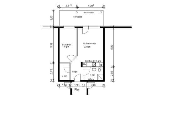 Pronájem bytu 2+1 58 m², Alfter Pronájem bytu 2+1 58 m², Alfter