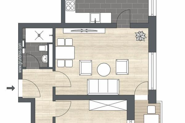 Pronájem bytu 2+1 56 m², Denninger Str. 218, München, Bavorsko Pronájem bytu 2+1 56 m², Denninger Str. 218, München, Bavorsko