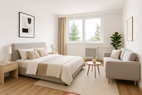 Pronájem bytu 1+1 35 m², Slovenská, Pronájem bytu 1+1 35 m², Slovenská,