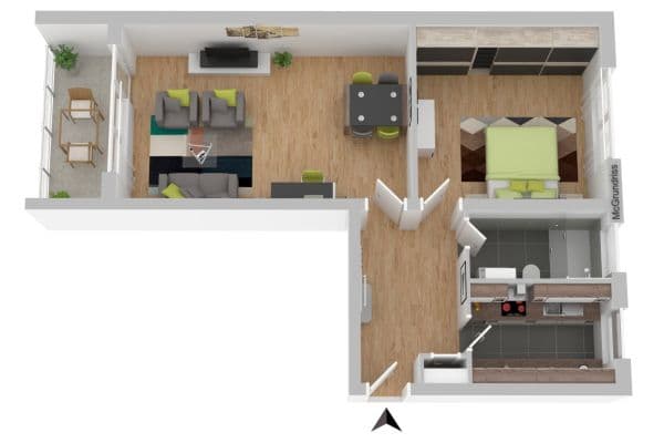 Pronájem bytu 2+1 62 m², Waldstr. 53, Berlin, Berlín Pronájem bytu 2+1 62 m², Waldstr. 53, Berlin, Berlín