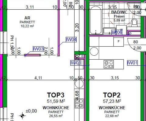 Pronájem bytu 2+1 51 m², Heiligenstädter Straße 395a, Wien, Wien Pronájem bytu 2+1 51 m², Heiligenstädter Straße 395a, Wien, Wien