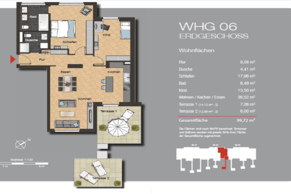 Pronájem bytu 3+1 100 m², Carl-Schurz-Str. 16, Bad Kreuznach Pronájem bytu 3+1 100 m², Carl-Schurz-Str. 16, Bad Kreuznach