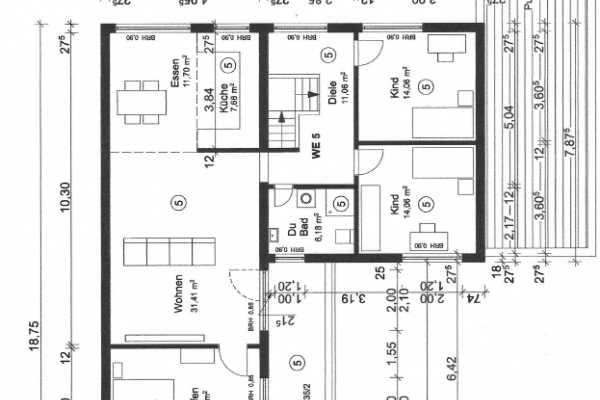 Pronájem bytu 4+1 121 m², Westendstr. 48, Mörfelden- Waldorf Pronájem bytu 4+1 121 m², Westendstr. 48, Mörfelden- Waldorf