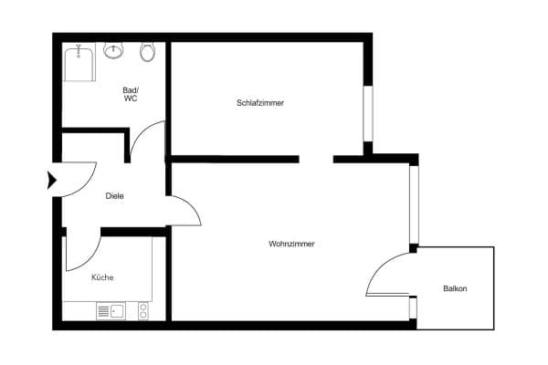 Prodej bytu 2+1 34 m², München, Bavorsko Prodej bytu 2+1 34 m², München, Bavorsko