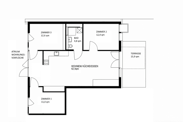 Prodej bytu 4+1 105 m², Raistinger Str. 2/2, Herrnberg Prodej bytu 4+1 105 m², Raistinger Str. 2/2, Herrnberg