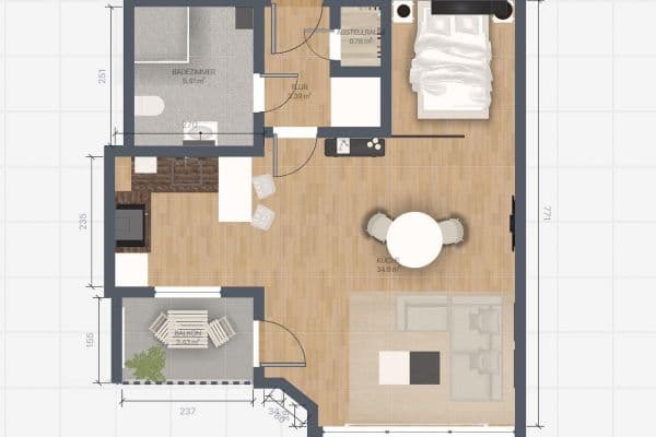 Prodej bytu 1+1 48 m², Kölner Str. 44, Postanschrift, Düsseldorf - Stadtmitte, Severní Porýní-Vestfálsko Prodej bytu 1+1 48 m², Kölner Str. 44, Postanschrift, Düsseldorf - Stadtmitte, Severní Porýní-Vestfálsko