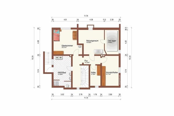 Prodej domu 210 m², pozemek 916 m², Uetze Prodej domu 210 m², pozemek 916 m², Uetze