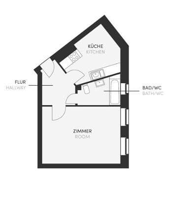 Pronájem bytu 1+1 40 m², Berlin, Berlín Pronájem bytu 1+1 40 m², Berlin, Berlín