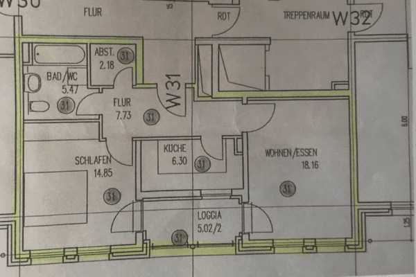 Pronájem bytu 2+1 58 m², Liebknechstraße 66, Magdeburg, Sasko-Anhaltsko Pronájem bytu 2+1 58 m², Liebknechstraße 66, Magdeburg, Sasko-Anhaltsko